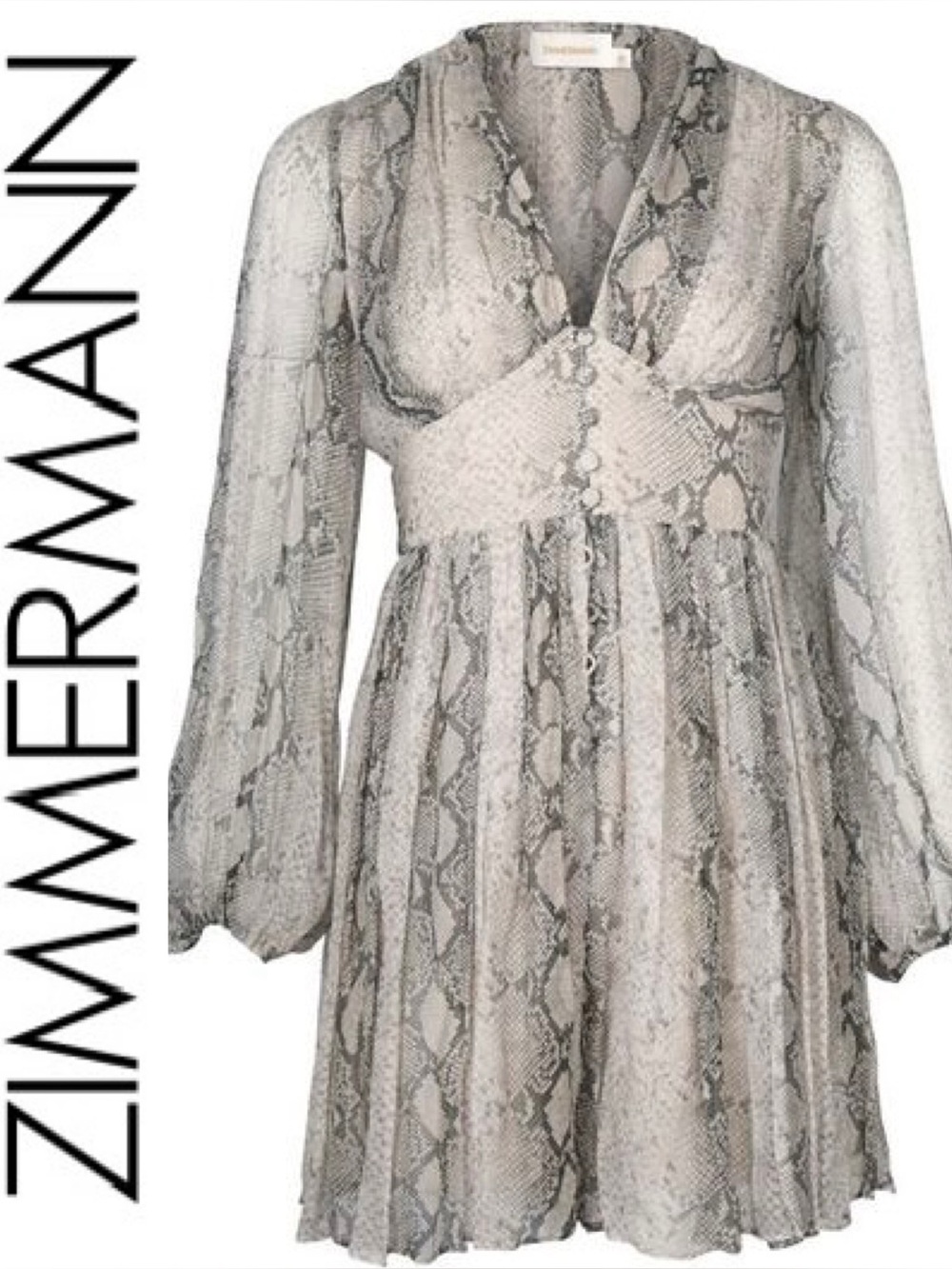 Zimmermann Corsage Flutted Playsuit